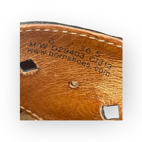 Born® 𖤐 Cross Font Laser Cut Cork Wedge Heel Sandals 𖤐 Black Leather 𖤐 6 36.5 - Picture 12 of 16